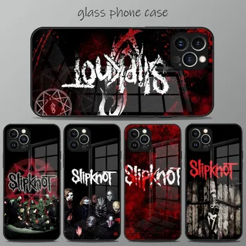 Калъф за вашия телефон, S-Slipknots-RockS От Горещо Стъкло За iPhone 15 13Pro 14 13 12 11 Pro Max Mini X XR XSMax 8 7 6s Plus SE 2020 Калъф