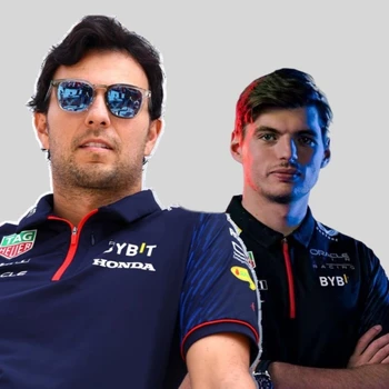 F1 Oracle Color Red Bull Racing 2023 Sergio Perez Team Polo Състезателен Костюм Формула 1 Мъжка Риза Фен Supporter Top MOTO Tees