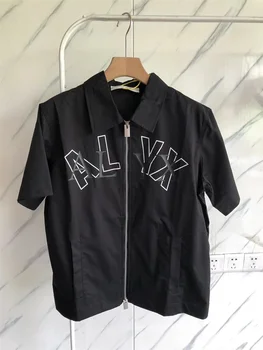 23SS Високо Качество
 Ризи ALYX припокриване от плътна тъкан, Функционална риза Оверсайз 1017 ALYX 9СМ с ревера и цип на Kanye West