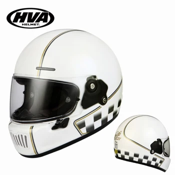 Мотоциклет шлем от ABS-пластмаса, ярко бяла каска, прозрачни лещи, подходящи за есента и зимата с кола, пълна с каска за мъже и жени.