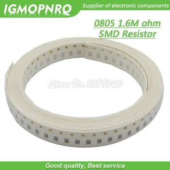 300шт 0805 SMD резистор 1,6 M Ω Чип-резистор 1/8 W 1,6 М 1М6 Ти 0805-1.6 М