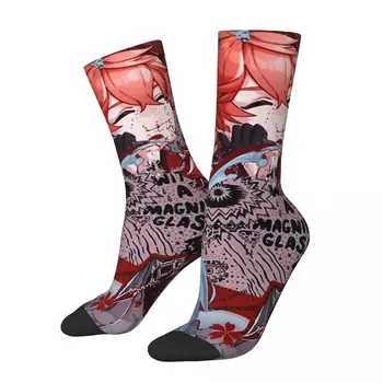 Зимни чорапи унисекс Tartaglia Genshin Impact Game Велосипедни Щастливи чорапи в уличном стил Crazy Socks
