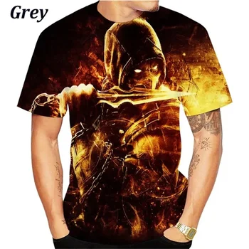 Мъжка тениска С 3D Принтом Гореща Игра Mortal Kombat 11 Графични Тениски За Мъже Ежедневни Ризи С Къс Ръкав Са за по Тениски Градинска Облекло