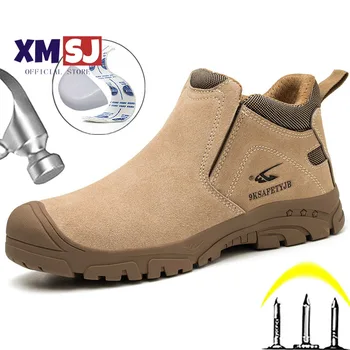 Висококачествена изолация, Заваръчен обувки напрежение 6 kv, Мъжки работни обувки, Защитни обувки, устойчив на пробиване, искрозащитная, Неразрушаемая обувки за промишлени цели
