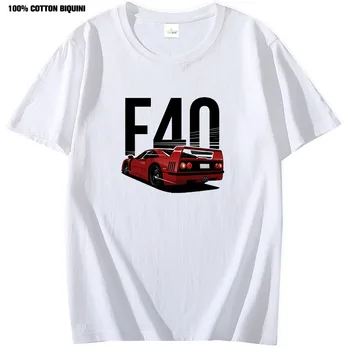 Jdm Culture Мъжка Тениска initial D Cars Automotive F40 Car Graphic 100% Памучни тениски Harajuku Аниме Готика Clothe С Къс Ръкав