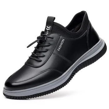 Мъжки ежедневни кожени Мъжки обувки дишаща бизнес обувки обувки с мека подметка за шофиране Обувки zapatos de hombre обувки на платформа