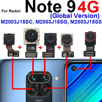 Предната И Задната Голяма Камера За Xiaomi Redmi Note 9 Задната И Предната Малка Селфи-Камера Сверхширокой Макро Фотография, Информация За Модела Flex Кабел