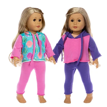 Новост 2019 г., руното облекло за кукли American Girl, 18-инчовата кукла, подарък за коледа за момиче (продава се само дрехи)