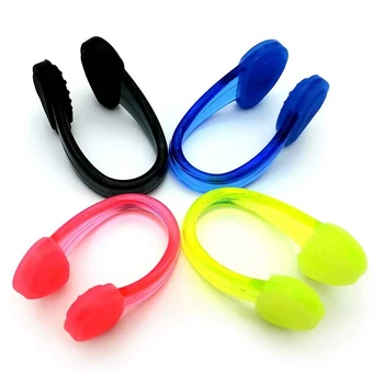 Силикон водоустойчив щипки за нос за плуване, мъничета за носа в басейна за възрастни, един комплект от 4 броя