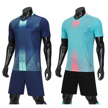 Новият пристигането на Комплекти футболни тениски за мъже, детски футболни тренировъчни костюми, младежки спортни блузи, комплекти футболна форма за момчета