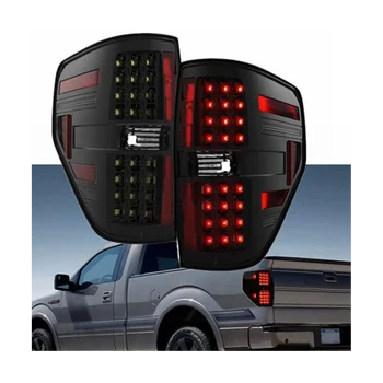 Типът / размерът на задните десни led задни светлини, задните спирачни светлини, индикатор за управление за Ford F150 Pickup 2009-2014 опушен