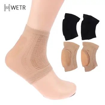 1 чифт чорапи за възстановяване на кожата, силиконови чорапи за софия, еластична тъкан срещу пукнатини за краката, накладки за облекчаване на болката, защита на петата