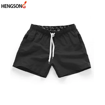 Летни мъжки гащи HENGSONG, плажни къси панталони с висока талия, прав шорти за сърф на съвсем малък, мъжки гащи четири цвята S-2XL