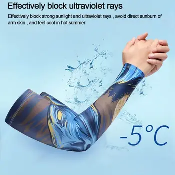 Топли бягане спорт на открито с UV-защита на баскетбол защита от Слънцето armlets ръкохватка tattoo ръкави, флорални ръкави ръка 