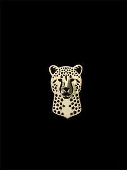 Модни красиви брошки и игли под формата на леопард, със сребърно покритие мъжки брошки, модни бижута, ръка на краля, 1бр