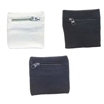 Гривна-чантата на китката Лек калъф с цип, wristlets, спортен гривна, джоб за идентификационни карти, ключове, мъжки и женски разходки