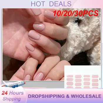 10/20/30шт Етикети за дизайн на ноктите, Лесни за използване Изискани Популярни етикети за дизайн на ноктите Блестящи износоустойчиви водоустойчиви стикери за нокти