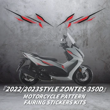 За ZONTES 350D Аксесоари За Велосипеди Етикети С Цифри Комплекти Обтекателей, Залепена На Боядисване на Детайли Мотоциклет, Област Ремонт Украса