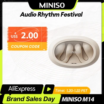 MINISO M14 V5.3 Bluetooth-Слушалки HIFI Звук Слушалки С Ниско Закъснение ENC Слушалките С Шумопотискане Ухото на Куката Безжични Слушалки 2023