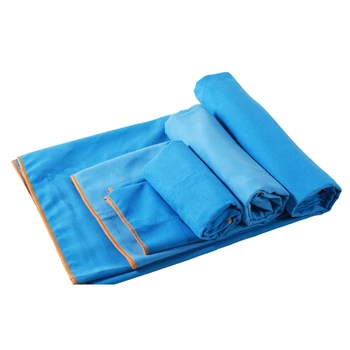 Опаковка на сухо хавлии 3 размера, преносима чанта за кърпи за пътуване от микрофибър, Однотонное двустранно бархатное спортно кърпа