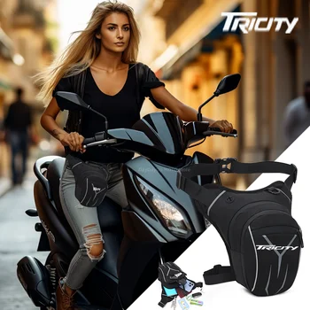 За Yamaha Tricity 300 125 155 2018 2019 2020 2021 2022 Мотоциклетът водоустойчива чанта за крака с ниска талия, набедренный каишка, военен
