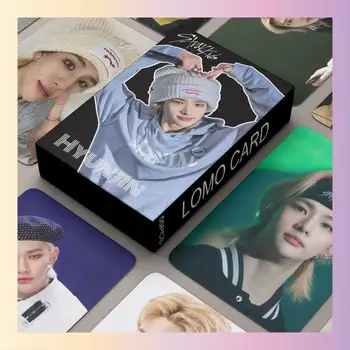 XIURAN 55 бр./кор. Фотокарточка за мини-албум Straykids Hyunjin KPOP Lomo Card (В зависимост от НАЛИЧНОСТТА)