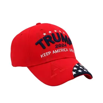 Бейзболна шапка за Президентските избори в САЩ 2024 г., бейзболна шапка, Регулируем Памучен спортна Шапка Snaback