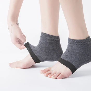 1 чифт силиконови овлажнители гелевых чорапи за софия, подплата против напукване, Чорапи за софия, Меки еластични Чорапи за краката, Грижа за кожата, Защита, софия