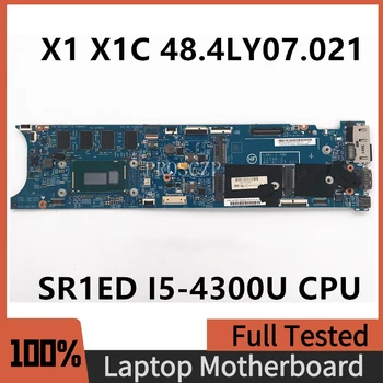 Безплатна доставка За Lenovo X1 X1C дънна Платка на лаптоп 48.4LY07.021 LMQ-1 12298-2 W/SR1ED I5-4300U Процесор, 8 GB 100% Напълно Работи Добре